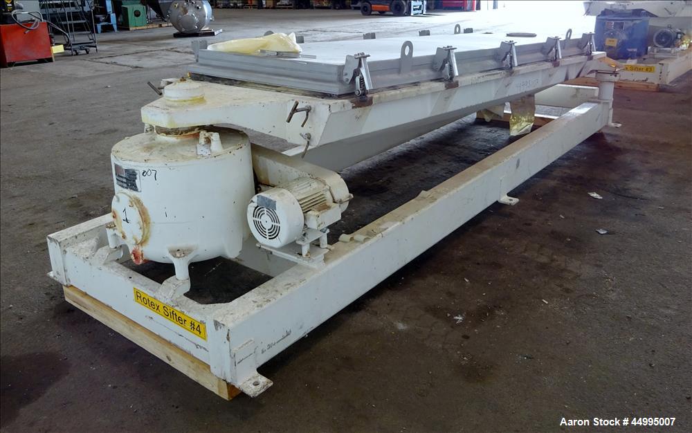 Used Rotex Screener, Model 82-SAN-AL/SS, 304 Stainless Steel.