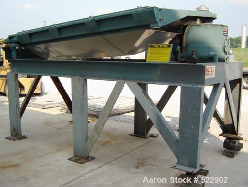 USED: 60" x 84" two deck Rotex screener, model 842A-AL/SS. Automatictension design. Major weight 301, minor weight 147. Aluminum cover,aluminum screen frames. Stainless steel pan. Reported in excelle...
