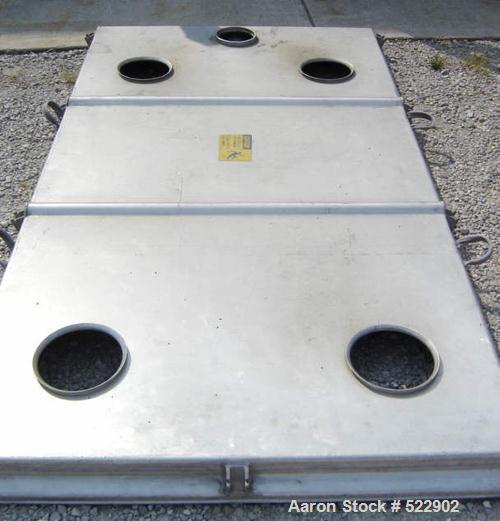USED: 60" x 84" two deck Rotex screener, model 842A-AL/SS. Automatictension design. Major weight 301, minor weight 147. Aluminum cover,aluminum screen frames. Stainless steel pan. Reported in excelle...