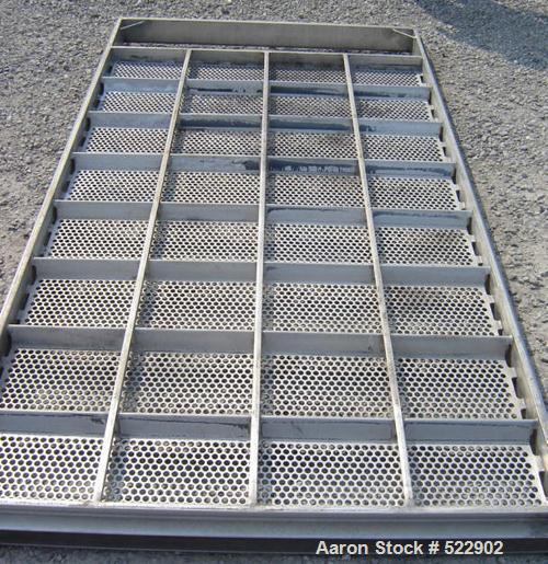USED: 60" x 84" two deck Rotex screener, model 842A-AL/SS. Automatictension design. Major weight 301, minor weight 147. Aluminum cover,aluminum screen frames. Stainless steel pan. Reported in excelle...