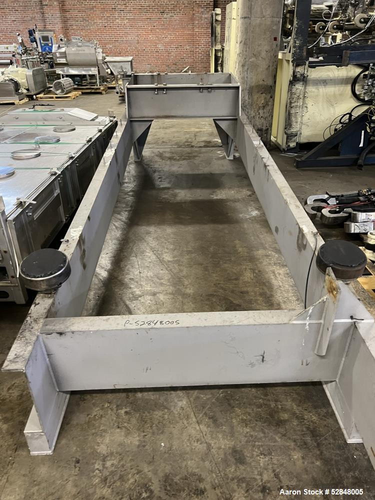 Used Rotex Apex Stainless Steel Rectangular Screener, Model A5G55-2, 304 Stainless Steel. Approximate 55 square feet total nominal screen area. 2 Screen surfaces. Requires a 7.5hp, 3/60/230/460 volt,...