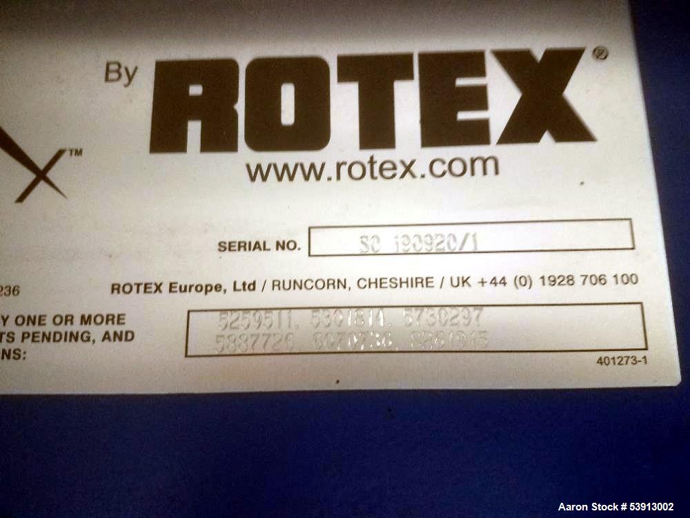 Industrial Screener for Sale – Rotex Apex with 10HP 3-Phase Motor