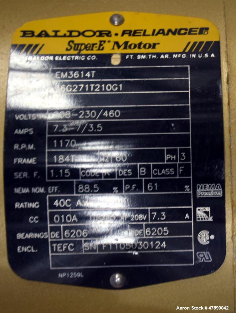 Unused- Rotex Screener, Model R3221A MMMM, Carbon Steel.
