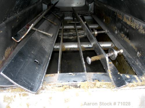 USED:Simplicity horizontal vibratory screener/scalper, model 2185-HSJA2, 316 stainless steel. Double deck 18" wide x 60" long. Domed top bolt-on cover. 4" end inlet, 6" fines bottom, 10" overs outlet...