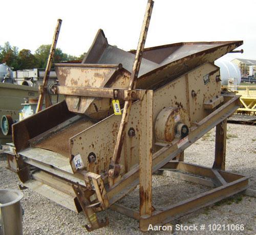 Used 48" X 96" Simplicity type 2 Deck  Screener sold by Murrysville Machinery Company, Irwin, PA. Unit is open top two deck design, primarily used for aggregate or sand screening. Unit has attached f...