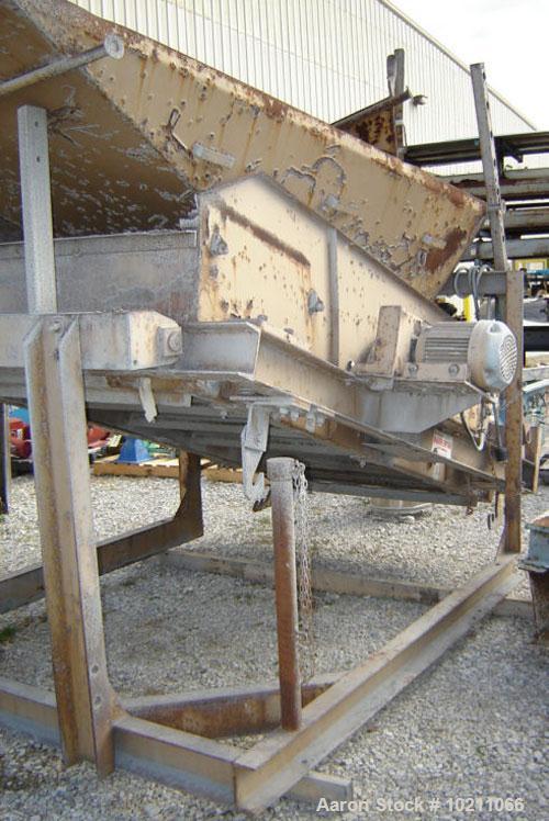 Used 48" X 96" Simplicity type 2 Deck  Screener sold by Murrysville Machinery Company, Irwin, PA. Unit is open top two deck design, primarily used for aggregate or sand screening. Unit has attached f...
