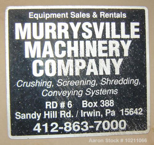 Used-48" X 96" Simplicity type 2 Deck  Screener sold by Murrysville Machinery Company, Irwin, PA. Unit is open top two deck ...