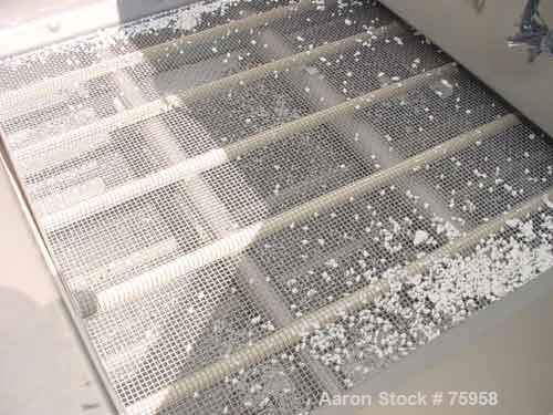 USED: Smico model 364-1D-VDC 3' wide x 4' long double deck screener. Top deck has approximately 1/4" square screen openings, bottom deck has approximately 1/8" square screen openings. All stainless s...