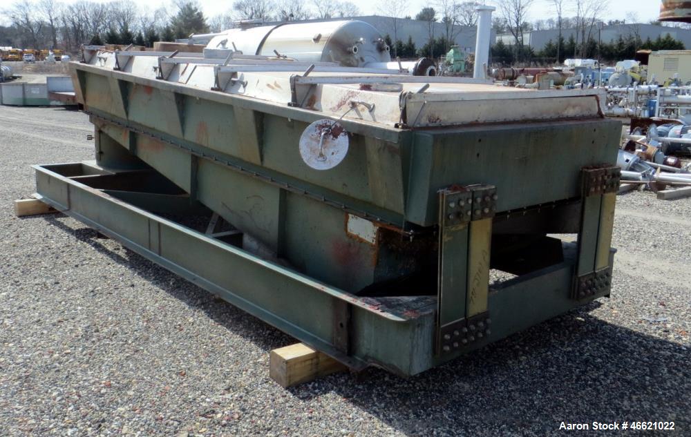Used- Sprout Waldron Koppers Screener, Model 5 X 12, Carbon Steel. Single deck. Driven by a 5hp, 3/60/230/460 volt motor.