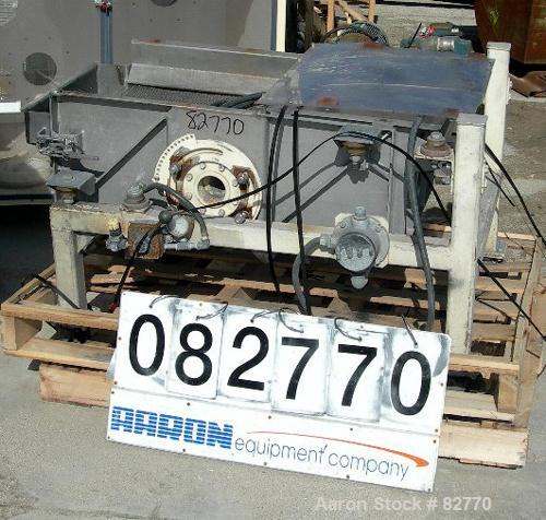 Used Sweco Full Flow Rectangular Separator, Model EM2-1A, Stainless Steel.