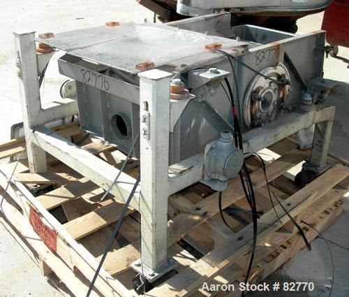 Used Sweco Full Flow Rectangular Separator, Model EM2-1A, Stainless Steel.