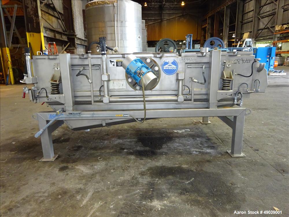 Used- Sweco Wet Rectangular Separator, Model EM3-1W.