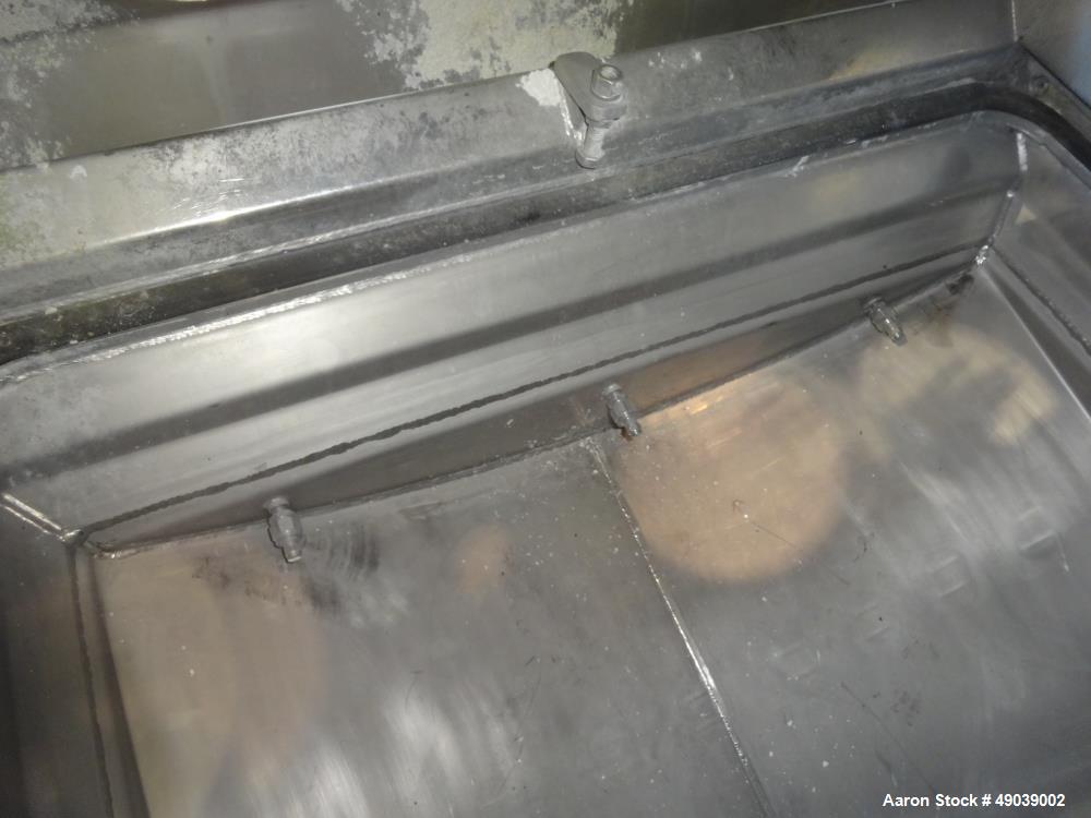 Used Sweco Wet Rectangular Separator, Model EM3-1W, 316 Stainless Steel