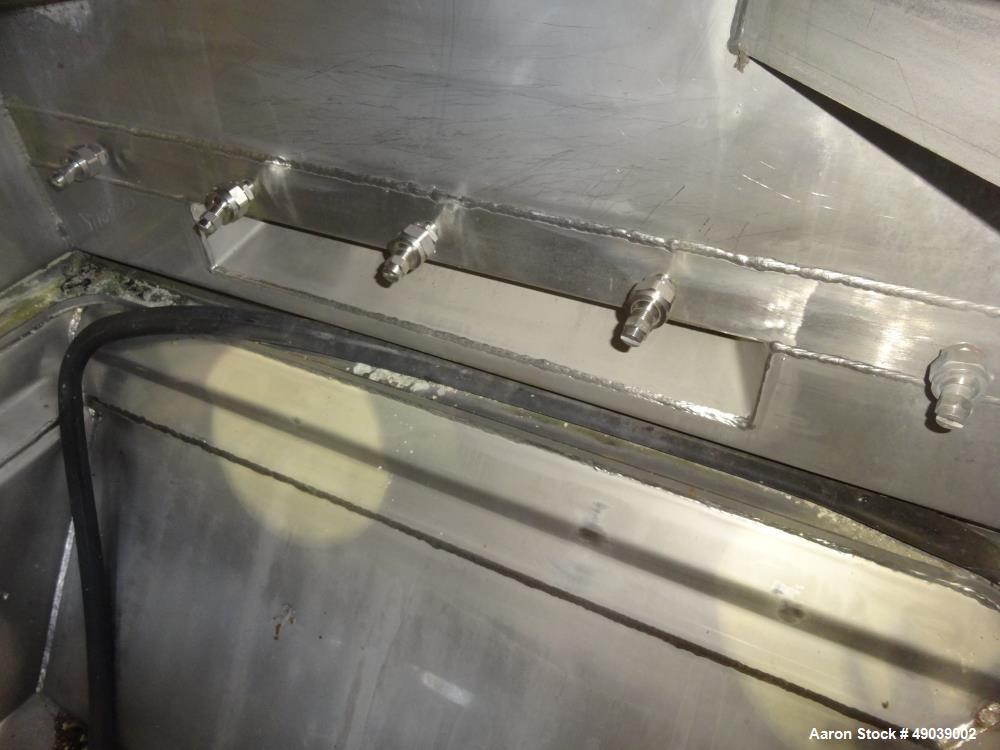 Used- Sweco Wet Rectangular Separator, Model EM3-1W, 316 Stainless Steel