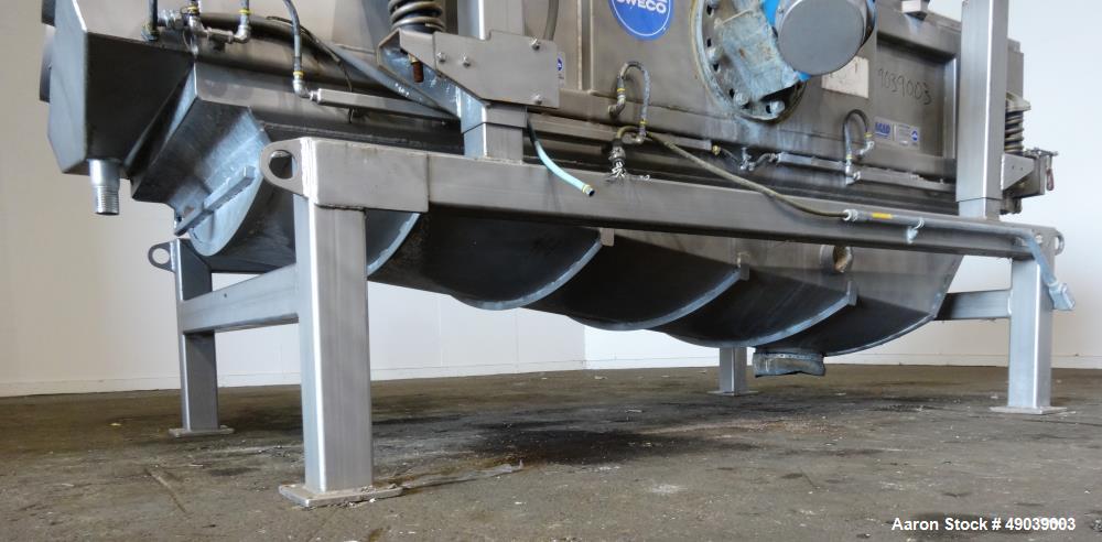 Used Sweco Wet Rectangular Separator, Model EM3-1W