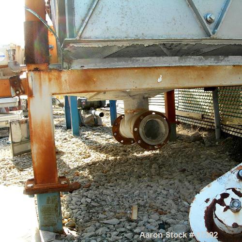 Used Sweco Full Flow Separator, Model RM3A, 316 Stainless Steel. 4' Wide x 9' long deck with 3 sections of screen, designed for wet process, 6" inlet, bottom coned tray discharge with 6" outlet, top ...