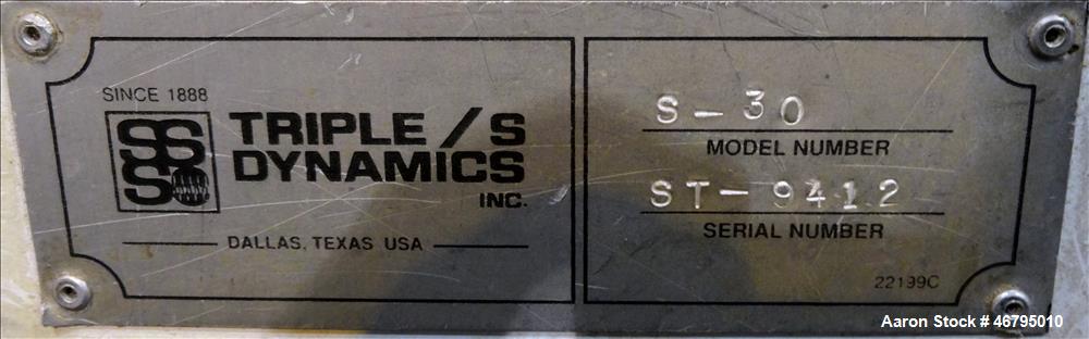 Used Triple S Dynamics Sutton Stoner, Model S-30.