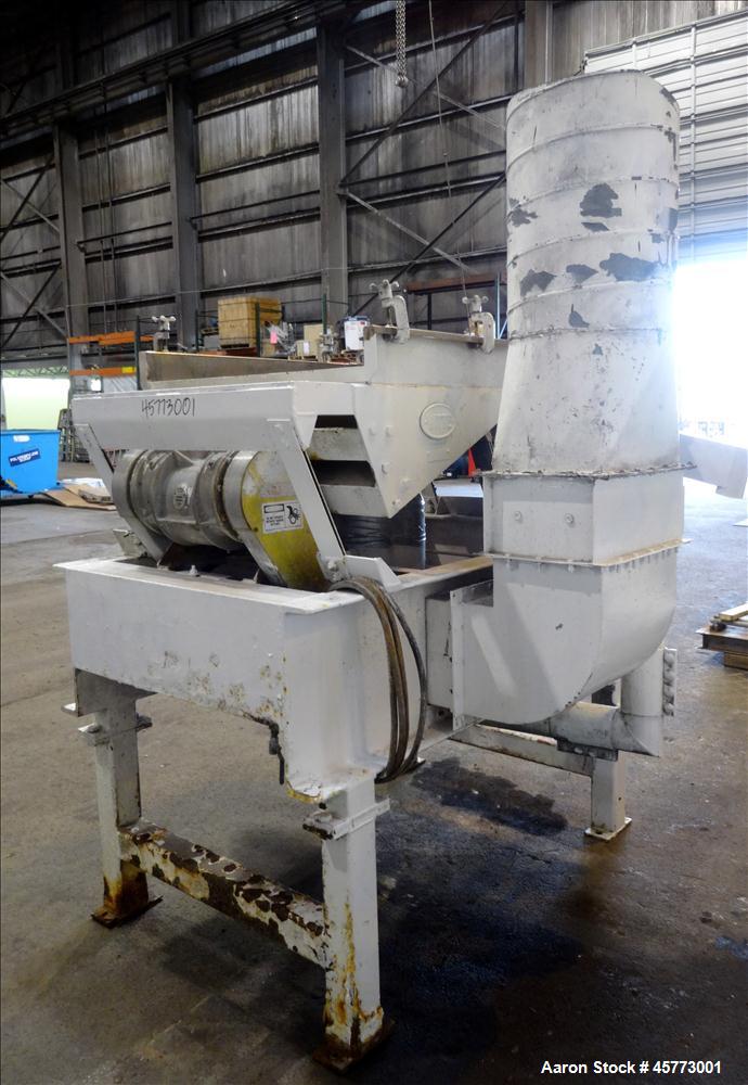 Used Witte Vibrating Air-Cooler Classifier System Consisting Of: (1) Witte Screener model 436-D, 36" Wide x 62" Long, 304 stainless steel. Single deck, (2) separation, driven by a 1.5 hp, 208-230-460...