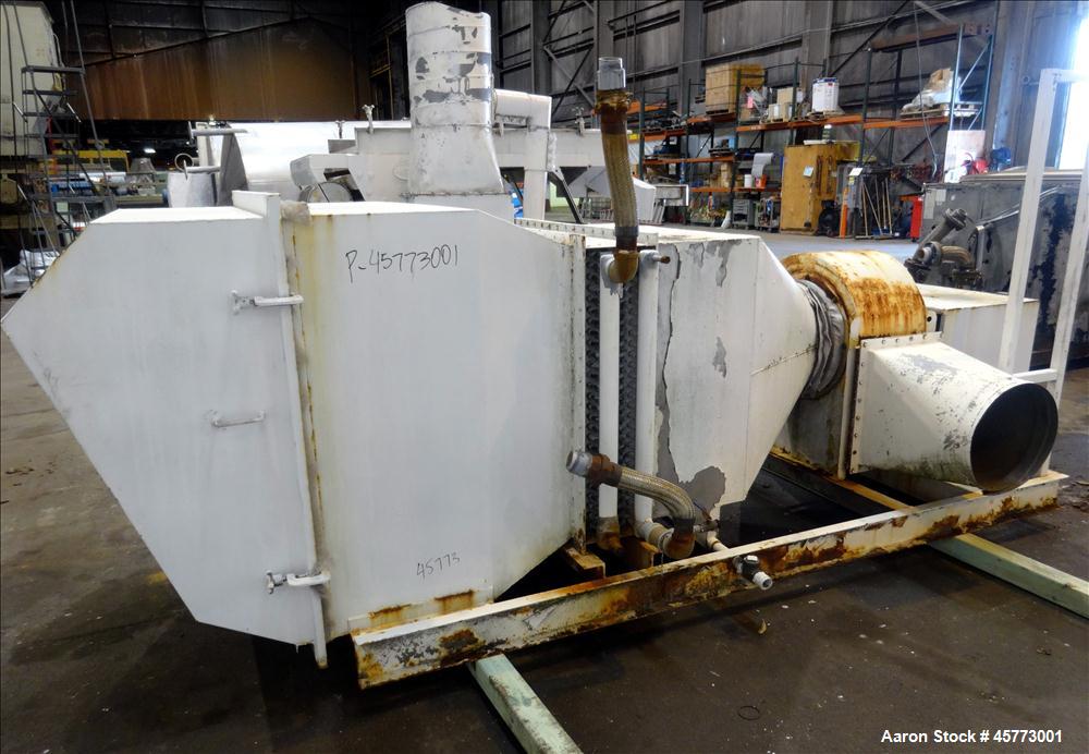 Used Witte Vibrating Air-Cooler Classifier System Consisting Of: (1) Witte Screener model 436-D, 36" Wide x 62" Long, 304 stainless steel. Single deck, (2) separation, driven by a 1.5 hp, 208-230-460...