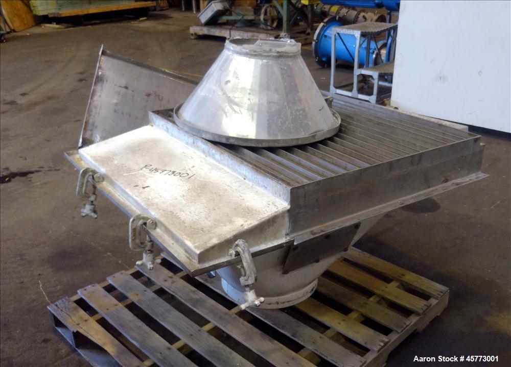 Used Witte Vibrating Air-Cooler Classifier System Consisting Of: (1) Witte Screener model 436-D, 36" Wide x 62" Long, 304 stainless steel. Single deck, (2) separation, driven by a 1.5 hp, 208-230-460...