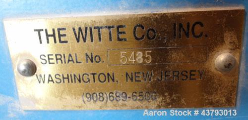 Used Witte 2 Deck Classifier, 304 Stainless Steel. Approximately 61" x 108" long, dual screening sections with removable screens having approximately 1/4" openings, approximate 66" long. Missing belt...