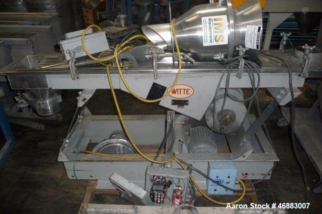 Used WITTE STAINLESS STEEL 2-DECK CLASSIFIER WITH 10" X 54" SCREEN DECK.