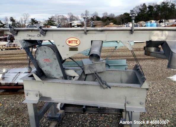 Used WITTE STAINLESS STEEL 2-DECK CLASSIFIER WITH 10" X 54" SCREEN DECK.