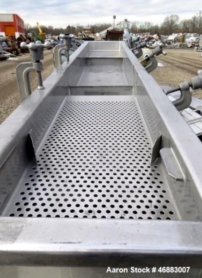 Used WITTE STAINLESS STEEL 2-DECK CLASSIFIER WITH 10" X 54" SCREEN DECK.