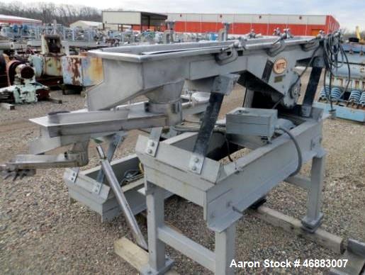Used WITTE STAINLESS STEEL 2-DECK CLASSIFIER WITH 10" X 54" SCREEN DECK.