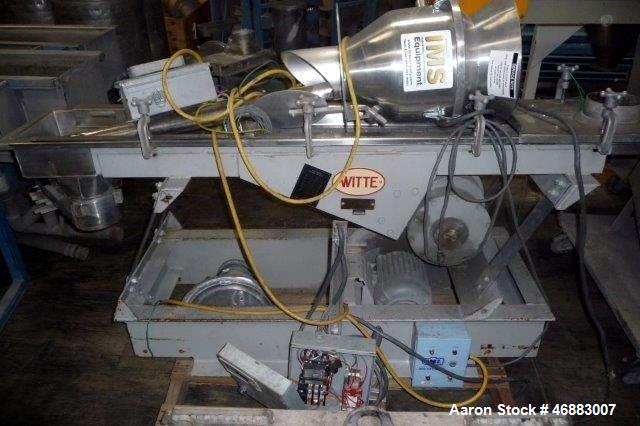 Used WITTE STAINLESS STEEL 2-DECK CLASSIFIER WITH 10" X 54" SCREEN DECK.