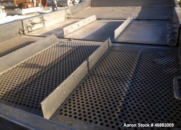 Used WITTE STAINLESS STEEL 2-DECK CLASSIFIER WITH APPROXIMATELY 48" X 96" SCREEN DECK.  NO SCREEN INCLUDED