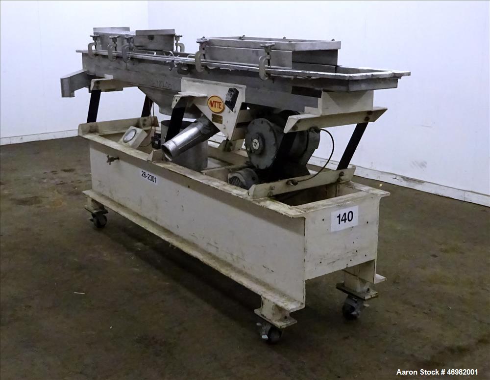 Used Witte Classifying Screen, 304 Stainless Steel.
