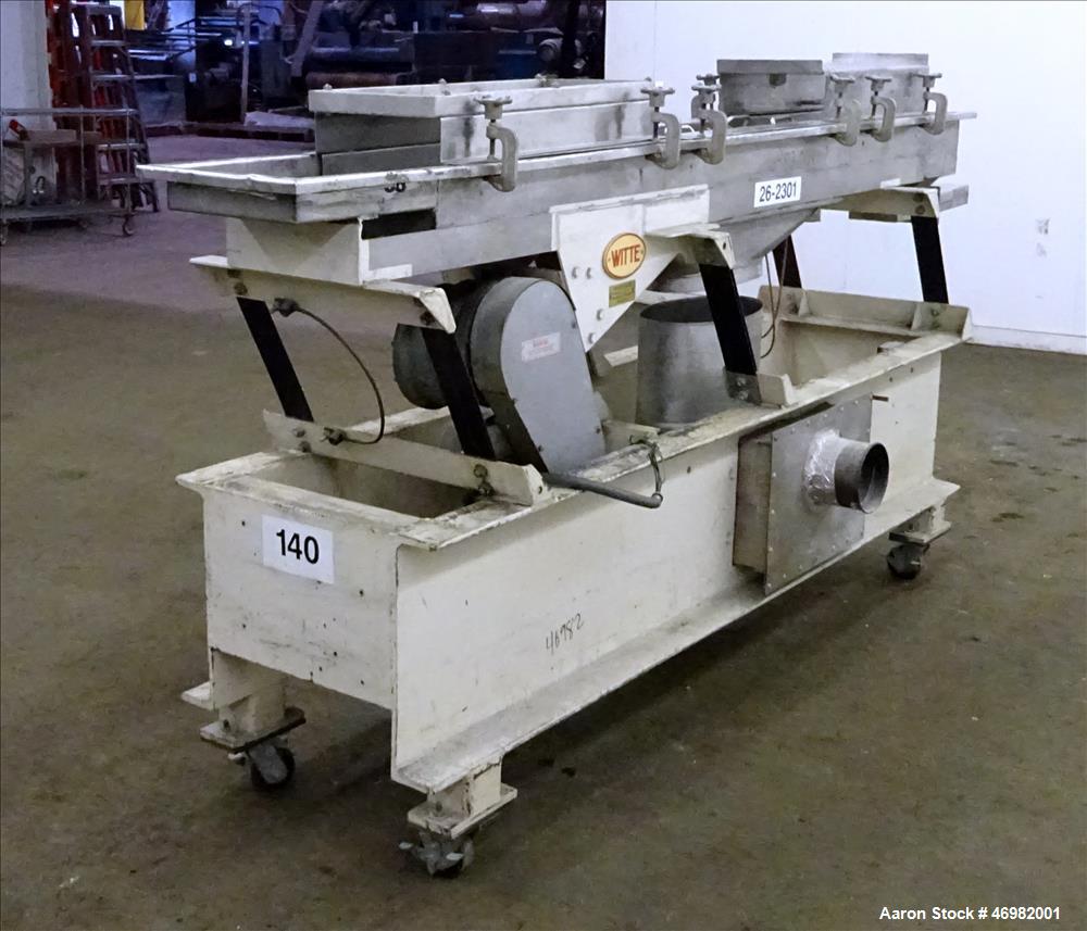 Used Witte Classifying Screen, 304 Stainless Steel.