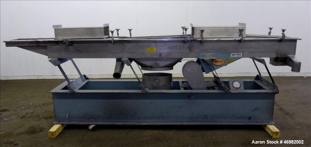 Used Witte Classifying Screen, 304 Stainless Steel.