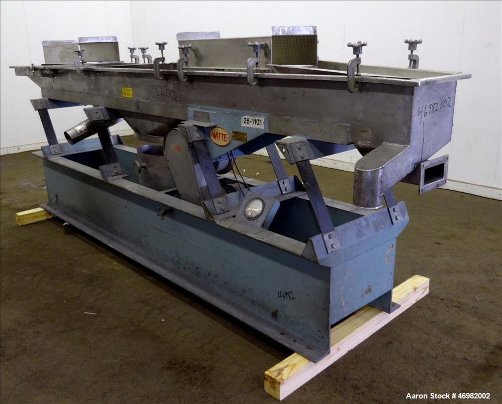 Used Witte Classifying Screen, 304 Stainless Steel.