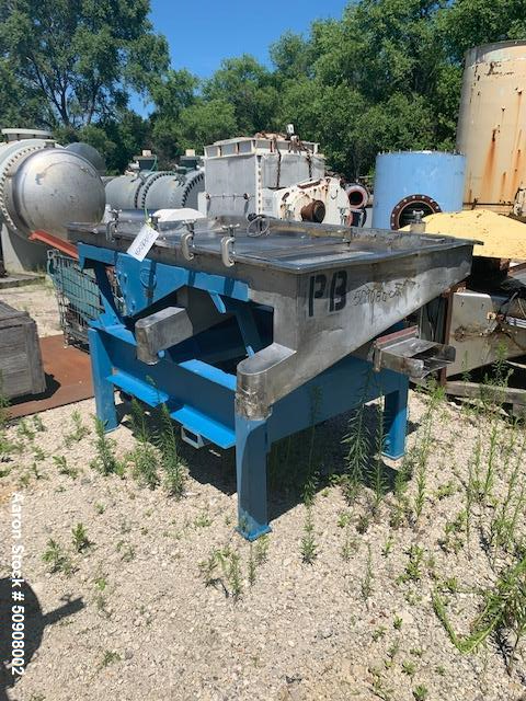 Used Witte Rectangular Screener, 304 Stainless Steel.