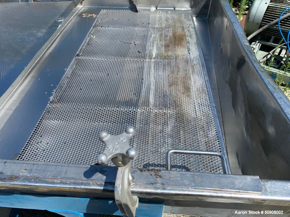Used Witte Rectangular Screener, 304 Stainless Steel.