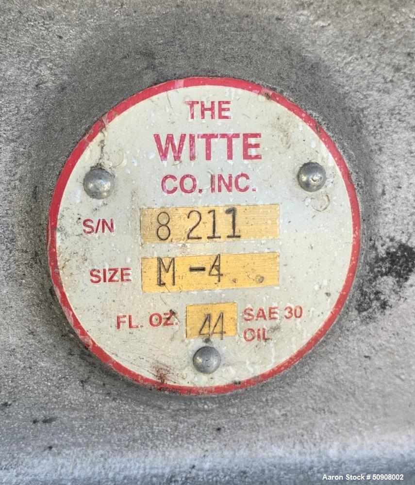 Used Witte Rectangular Screener, 304 Stainless Steel.