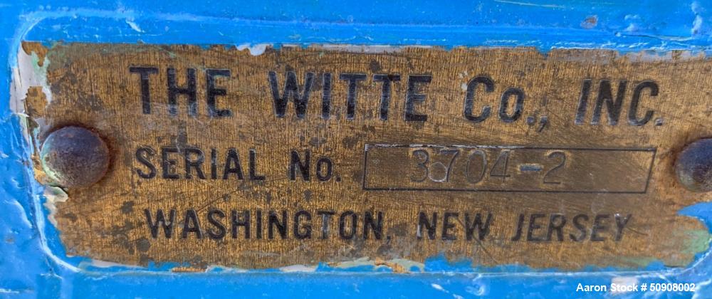 Used Witte Rectangular Screener, 304 Stainless Steel.