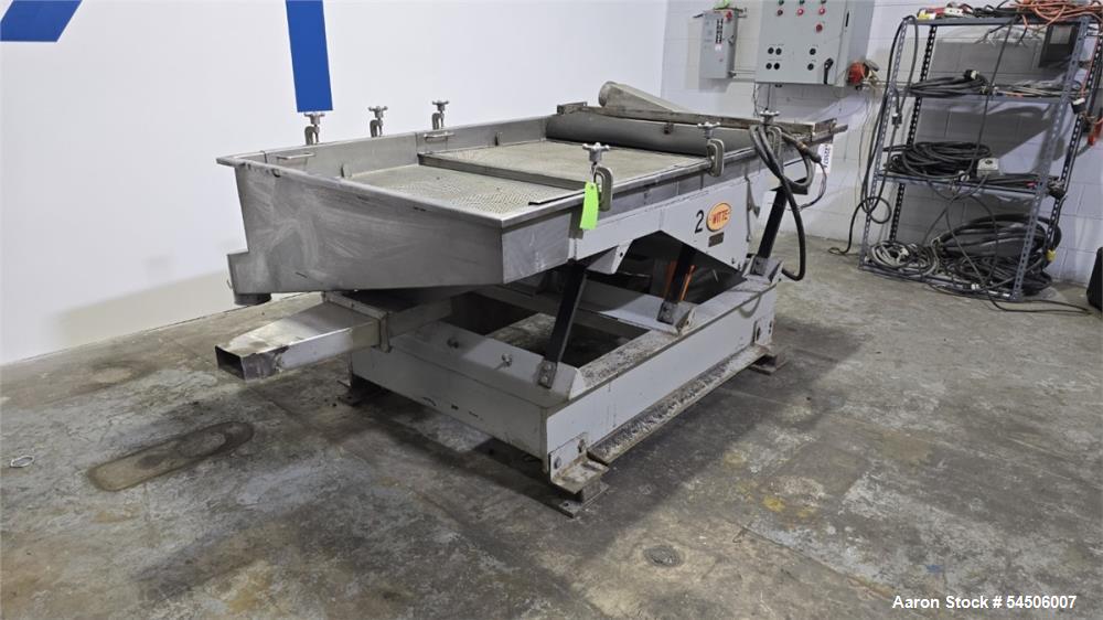 Used Witte 48" x 60" Plastic Pellet Classifier Table – Two-Stage Vibratory Pellet Screening System