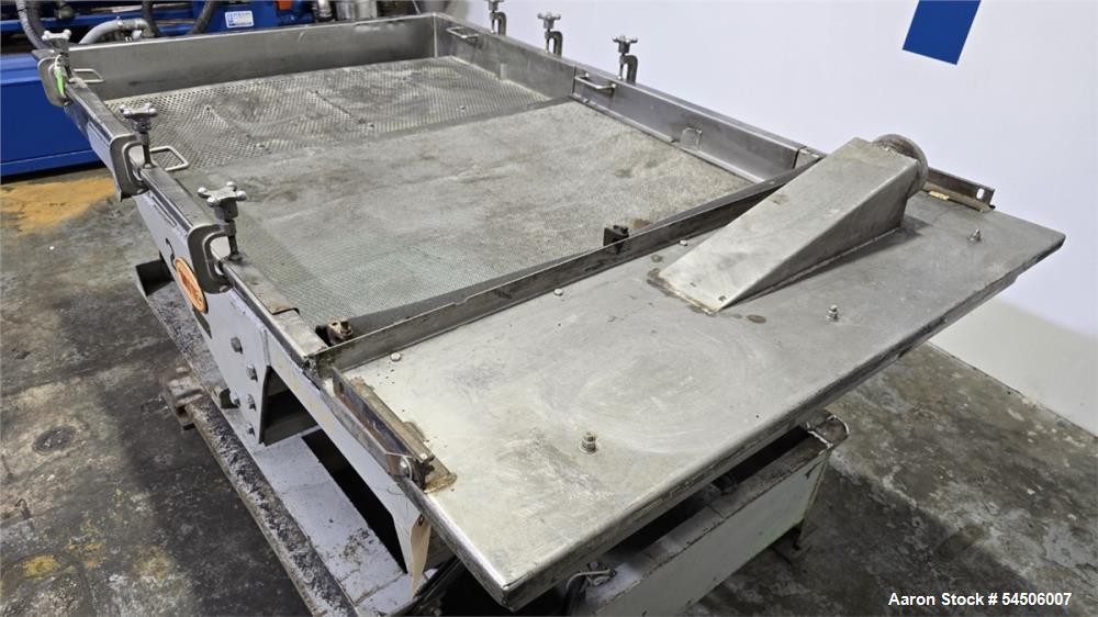 Used Witte 48" x 60" Plastic Pellet Classifier Table – Two-Stage Vibratory Pellet Screening System