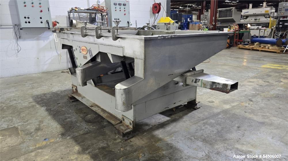 Used Witte 48" x 60" Plastic Pellet Classifier Table – Two-Stage Vibratory Pellet Screening System