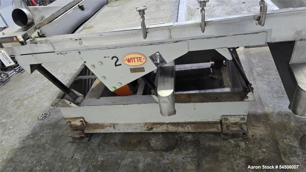 Used Witte 48" x 60" Plastic Pellet Classifier Table – Two-Stage Vibratory Pellet Screening System