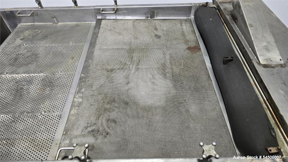Used Witte 48" x 60" Plastic Pellet Classifier Table – Two-Stage Vibratory Pellet Screening System