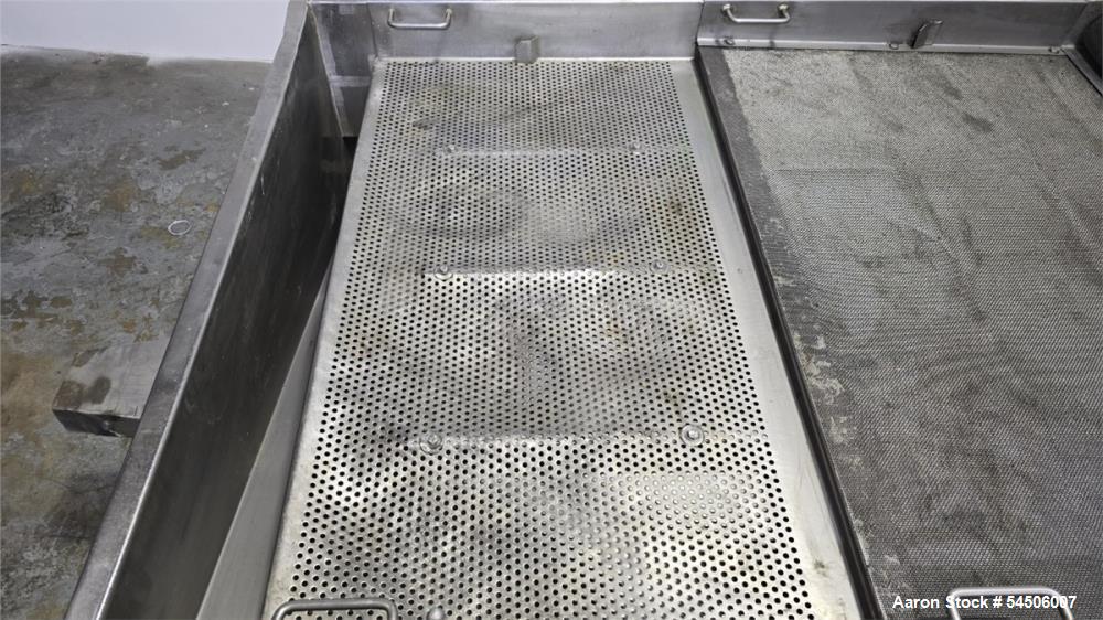 Used Witte 48" x 60" Plastic Pellet Classifier Table – Two-Stage Vibratory Pellet Screening System