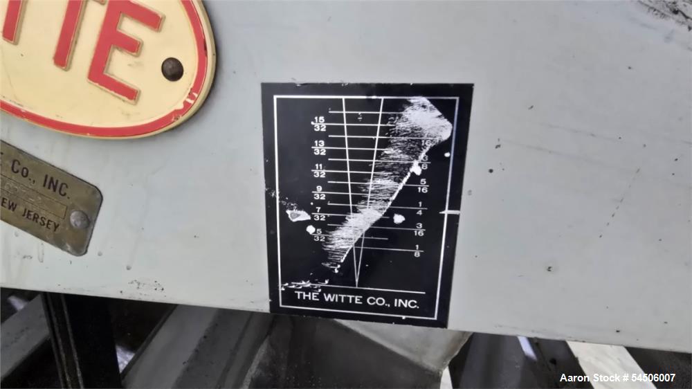 Used Witte 48" x 60" Plastic Pellet Classifier Table – Two-Stage Vibratory Pellet Screening System