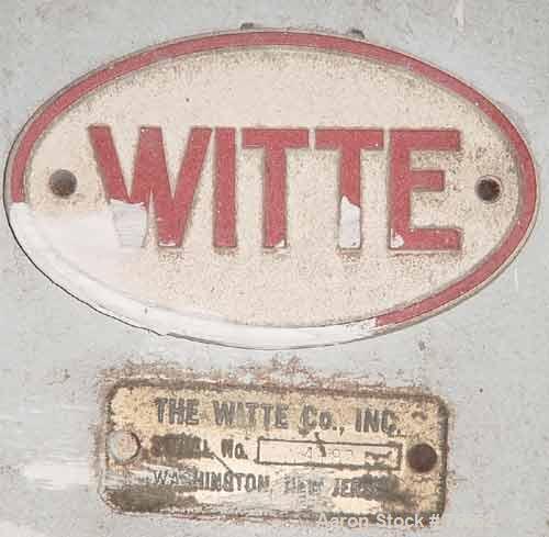 USED: Witte screen, 304 stainless steel. 42" wide x 51" long x 6-1/2" deep. Top opening 12" x 6" oval, 2 separations, no screens. Screener driven by (2) 1 hp, 230/460 and 208-230/460 volt, 1745 and 1...