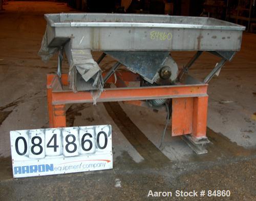 USED: Witte Screener, stainless steel. Single deck with 2 separation sections. 24" wide x 63" long. Driven by an approximate 1 hp motor. Mounted on a carbon steel frame.