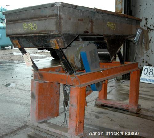 USED: Witte Screener, stainless steel. Single deck with 2 separation sections. 24" wide x 63" long. Driven by an approximate 1 hp motor. Mounted on a carbon steel frame.