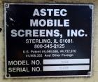 Used- Astec Screener, Model 1624V